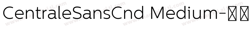 CentraleSansCnd Medium字体转换